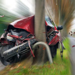 bad crash car vs strong tree Queener Law